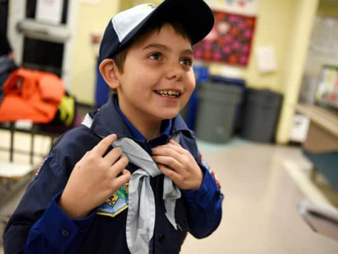Transgender Boy from New Jersey Returns to Scouting-Transgender Universe - Joe Maldonado, a transgender boy from Secaucus, returned to the Cub Scouts on Tuesday, four months after being banned by the Boy Scouts.